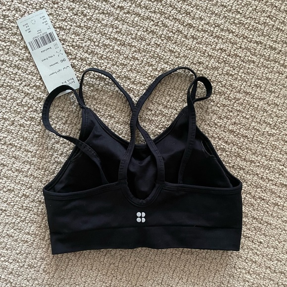 NWT Strappy Back Bra Sweaty Betty Solstice Women Small black - Picture 3 of 4